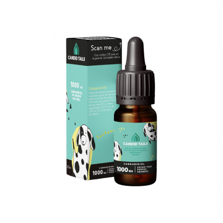 Afecțiuni Articulare - Petibidiol Oil 1000 mg (5%) Natural CBD for Large Dogs - 20 ml
