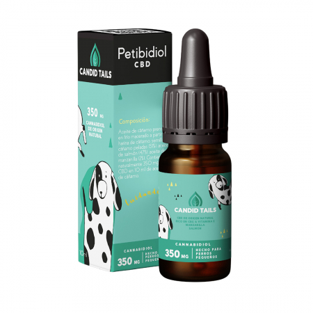 Petibidiol Oil 350 mg (3.5%) Natural CBD for Small Dogs - 10 ml