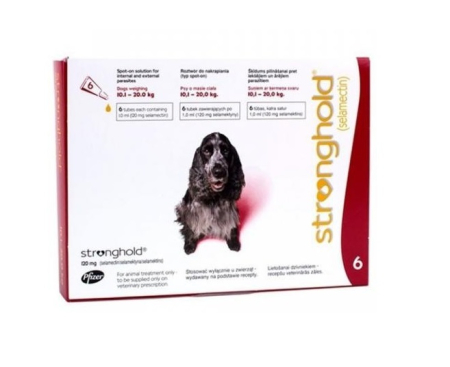 Antiparazitare Externe - Stronghold 120 mg (10-20 kg) - 3 pipete
