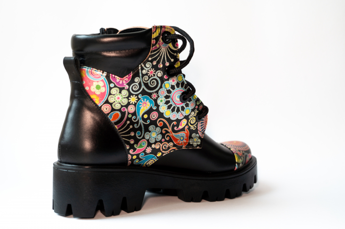 Bottines En Cuir Imprimé [2]