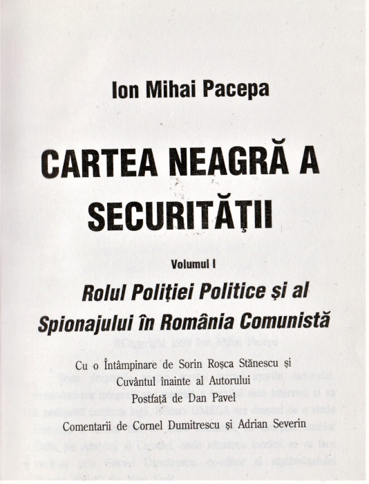 Ion Mihai Pacepa - Cartea neagră a Securității (3 volume)