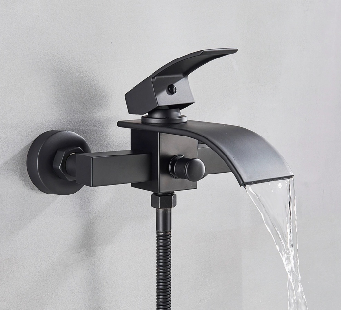 Baterie cada, tip cascada, negru mat [2]