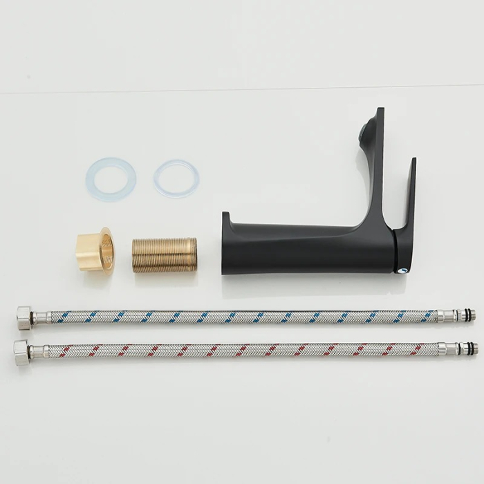 Baterie lavoar negru mat [2]