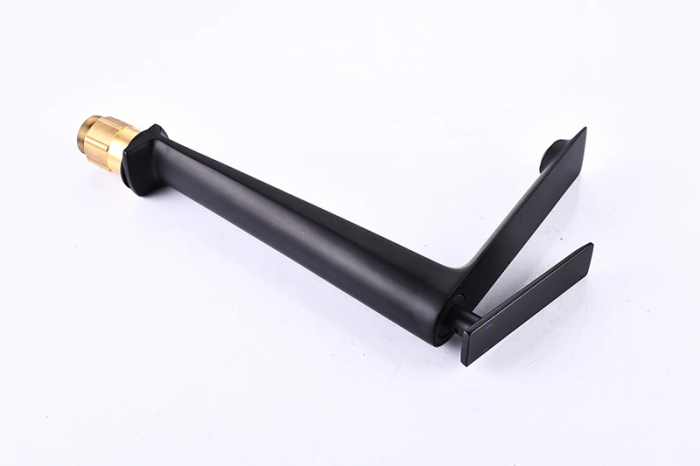 Baterie lavoar montare blat, negru mat [4]