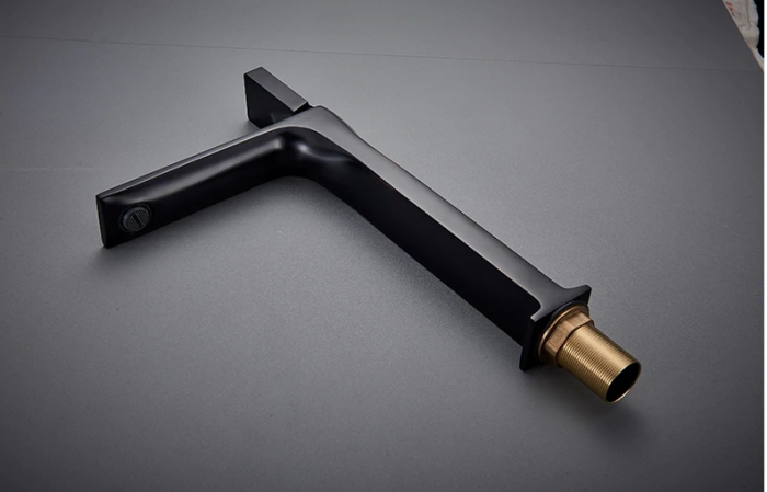 Baterie lavoar neagra, slim cu montare pe blat [4]