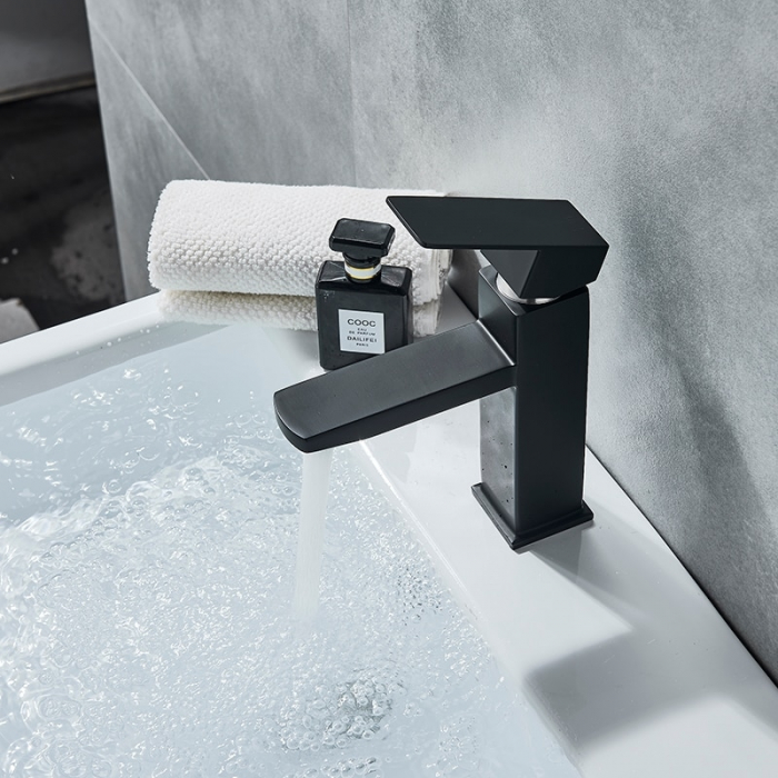 Baterie lavoar negru mat [2]