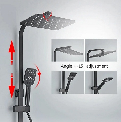 Coloana de Dus, cu efect de ploaie, termostat, 4 functii de curgere [4]