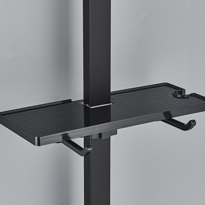 Coloana de dus cu para patrata 25 cm, negru mat, efect de ploaie, 3functii [7]