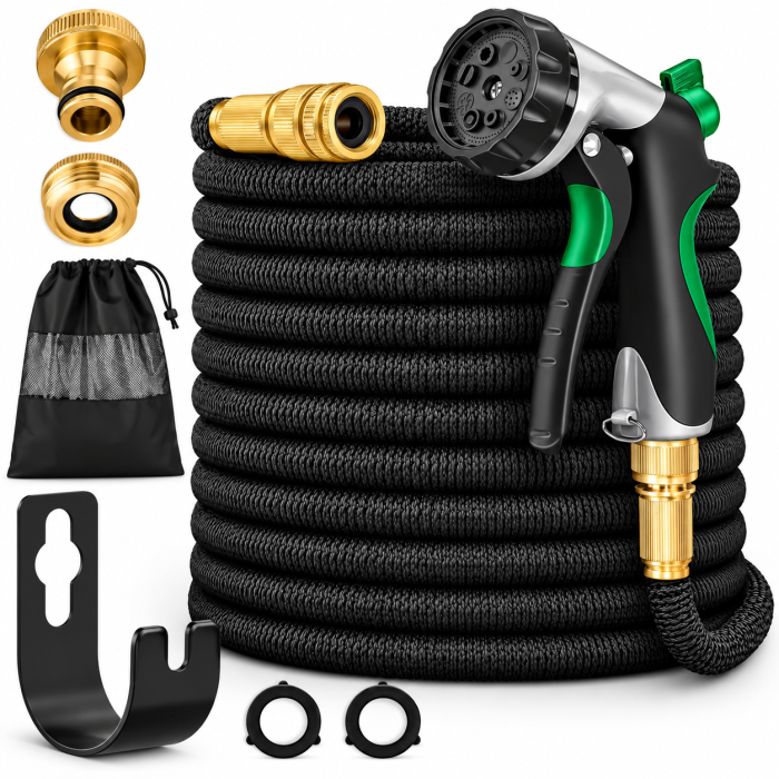 Set furtun de grădină extensibil cu pistol și accesorii URL produs [3]