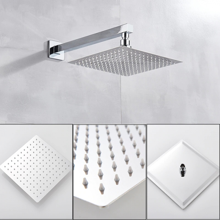 Sistem de dus incastrat, crom, para 30 cm, doua functii de curgere a apei [2]