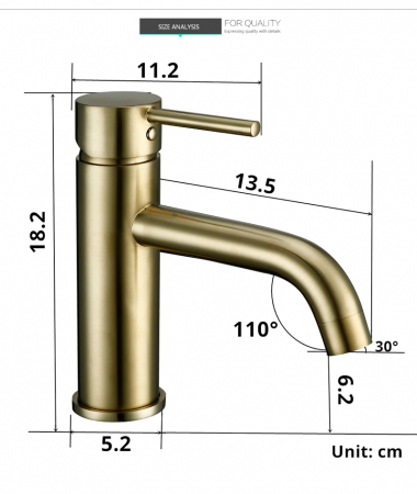 Baterie auriu lucios, lavoar [2]