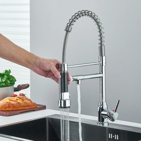 BUCATARIE - Baterie bucatarie cu dus extractabil si pipa suplimentara apa potabila