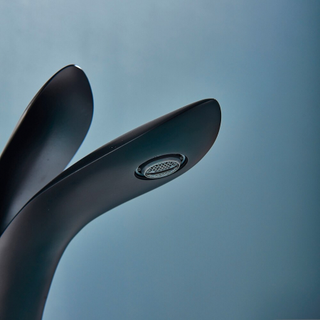 Baterie lavoar cu montare pe chiuveta, negru mat [1]