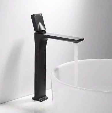 Baterie lavoar neagra, slim cu montare pe blat [4]