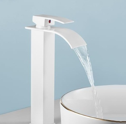 Baterii Lavoar - Baterie lavoar tip cascada alb mat