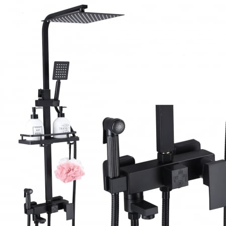 Coloana de Dus, cu efect de ploaie, para de 20 cm, 4 functii de curgere [1]