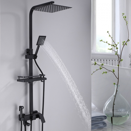 Coloane de Dus - Coloana de Dus, cu efect de ploaie, para de 20 cm, 4 functii de curgere