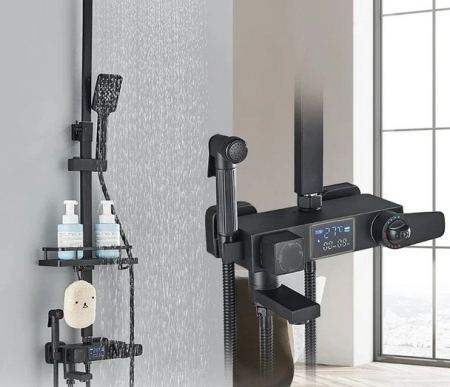Coloana de Dus, cu efect de ploaie, termostat, 4 functii de curgere [1]