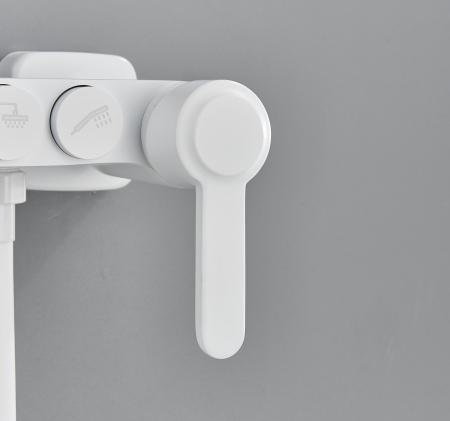 Coloana de Dus, cu efect de ploaie, termostat, alb mat [3]