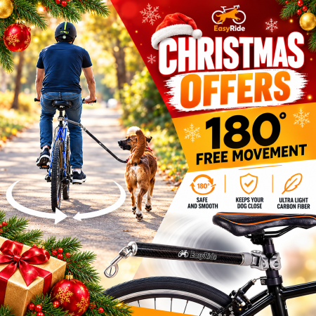 Sport, Camping & Outdoor - Set lesă câine pentru bicicletă EasyRide cu amortizor și rotire 180°