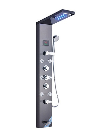 Panel Dus - Panel de Dus cu efect de ploaie si jeturi cu masaj, ecran digital pentru afisarea temperaturii apei