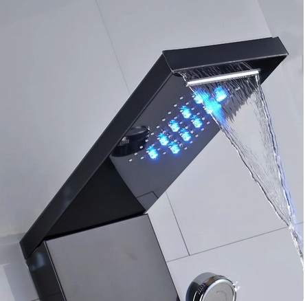 Panel de Dus cu efect de ploaie si jeturi cu masaj, ecran digital pentru afisarea temperaturii apei [2]