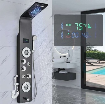 Panel Dus - Panel de Dus cu leduri, efect de ploaie si jeturi cu masaj