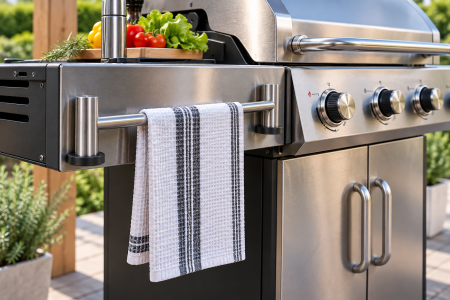 Gradina - Set 2 bare magnetice reglabile prosoape inox 304 32–57 cm nichel periat