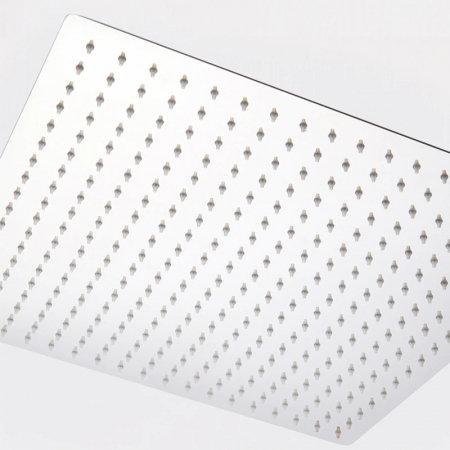 Sistem de dus incastrat in tavan cu para patrata de 40cm, crom, 2  functii de curgere a apei [2]