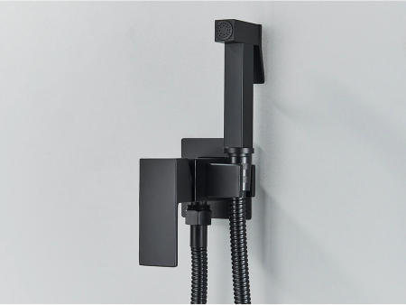 Accesorii baie - Sistem dus igienic, negru mat