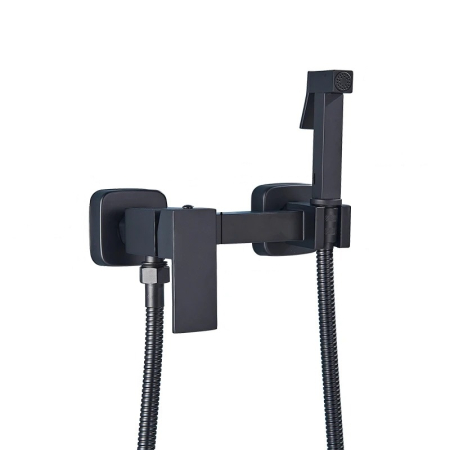 Accesorii baie - Sistem tip dus igineic, negru mat