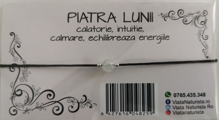Bratara 1 piatra PIATRA LUNII, lucrata manual [1]