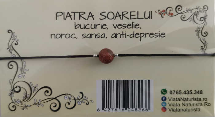Bratara 1 piatra PIATRA SOARELUI, lucrata manual [1]