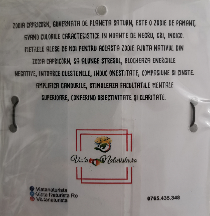 Bratara capricorn cu pietre semipretioase, lucrata manual [2]