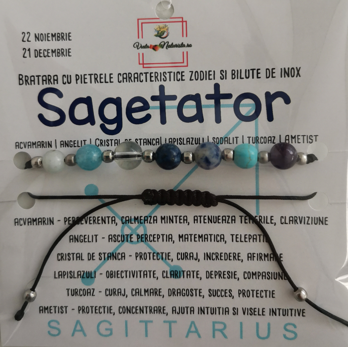 Bratara sagetator cu pietre semipretioase, lucrata manual [1]