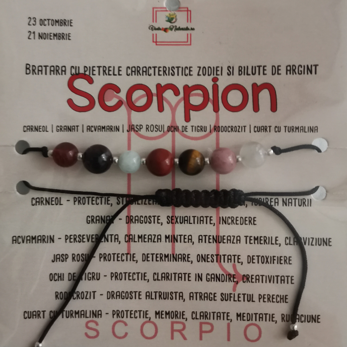 Bratara scorpion cu pietre semipretioase, lucrata manual [1]