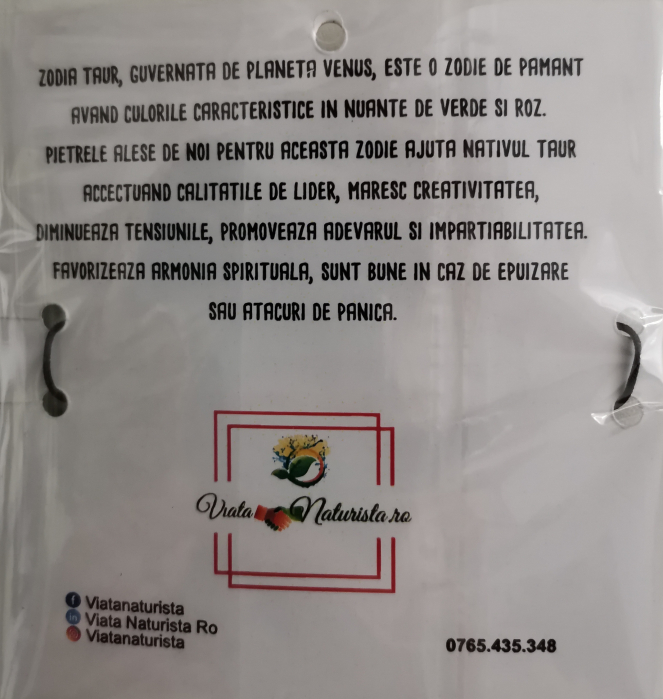 Bratara taur cu pietre semipretioase, lucrata manual [2]