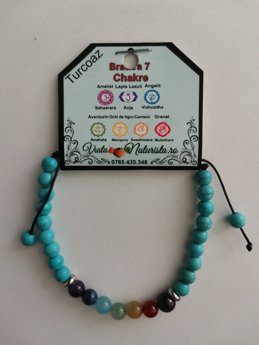 Bratara TURCOAZ 7 chakre, lucrata manual [1]
