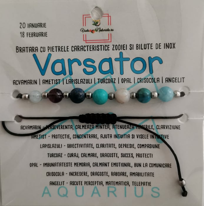 Bratara varsator cu pietre semipretioase, lucrata manual [1]