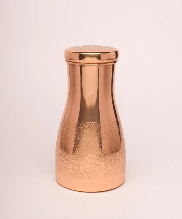 Carafa de cupru gravata pentru apa 950ml [2]