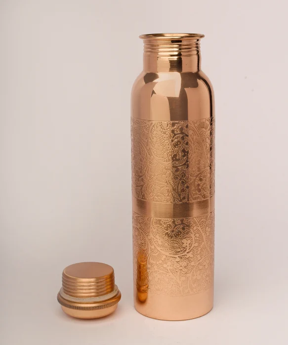 Sticla de cupru gravata pentru apa 950ml [2]