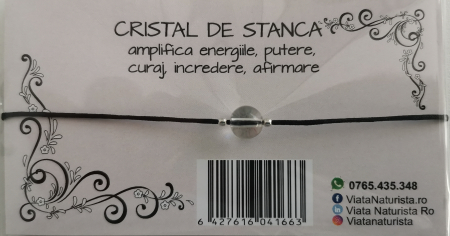 Bratari 1 piatra - Bratara 1 piatra CRISTAL DE STANCA, lucrata manual