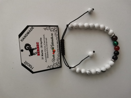 Bratari zodii cu HAOLIT - Bratara HAOLIT berbec, lucrata manual