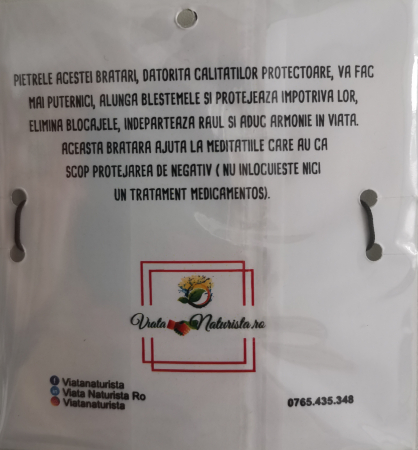 Bratara PROTECTIE  cu pietre semipretioase, lucrata manual [1]