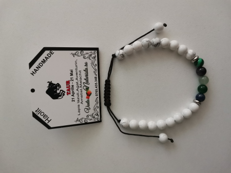 Bratari zodii cu HAOLIT - Bratara HAOLIT taur, lucrata manual