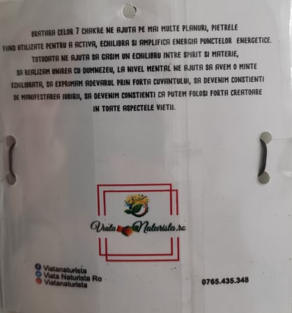 Bratara 7 chakre cu pietre semipretioase, lucrata manual [1]