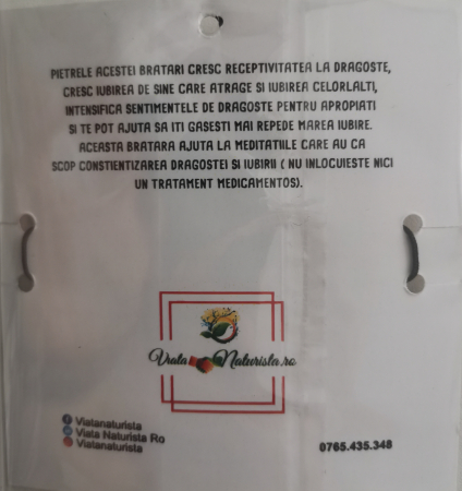 Bratara dragoste cu pietre semipretioase, lucrata manual [1]