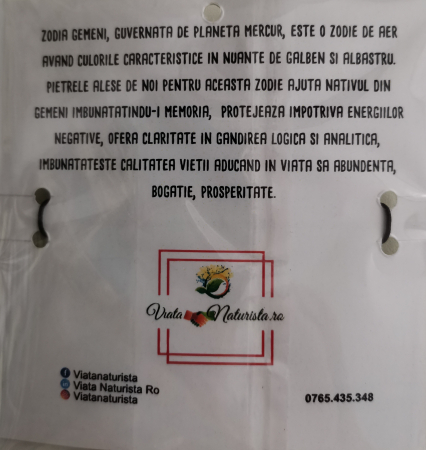 Bratara gemeni cu pietre semipretioase, lucrata manual [1]