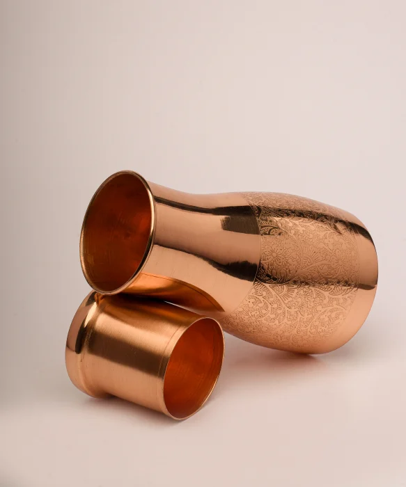 Carafa de cupru gravata pentru apa 950ml [2]