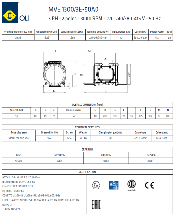 VIBRATOR ELECTRIC MVE 1300/3 [2]